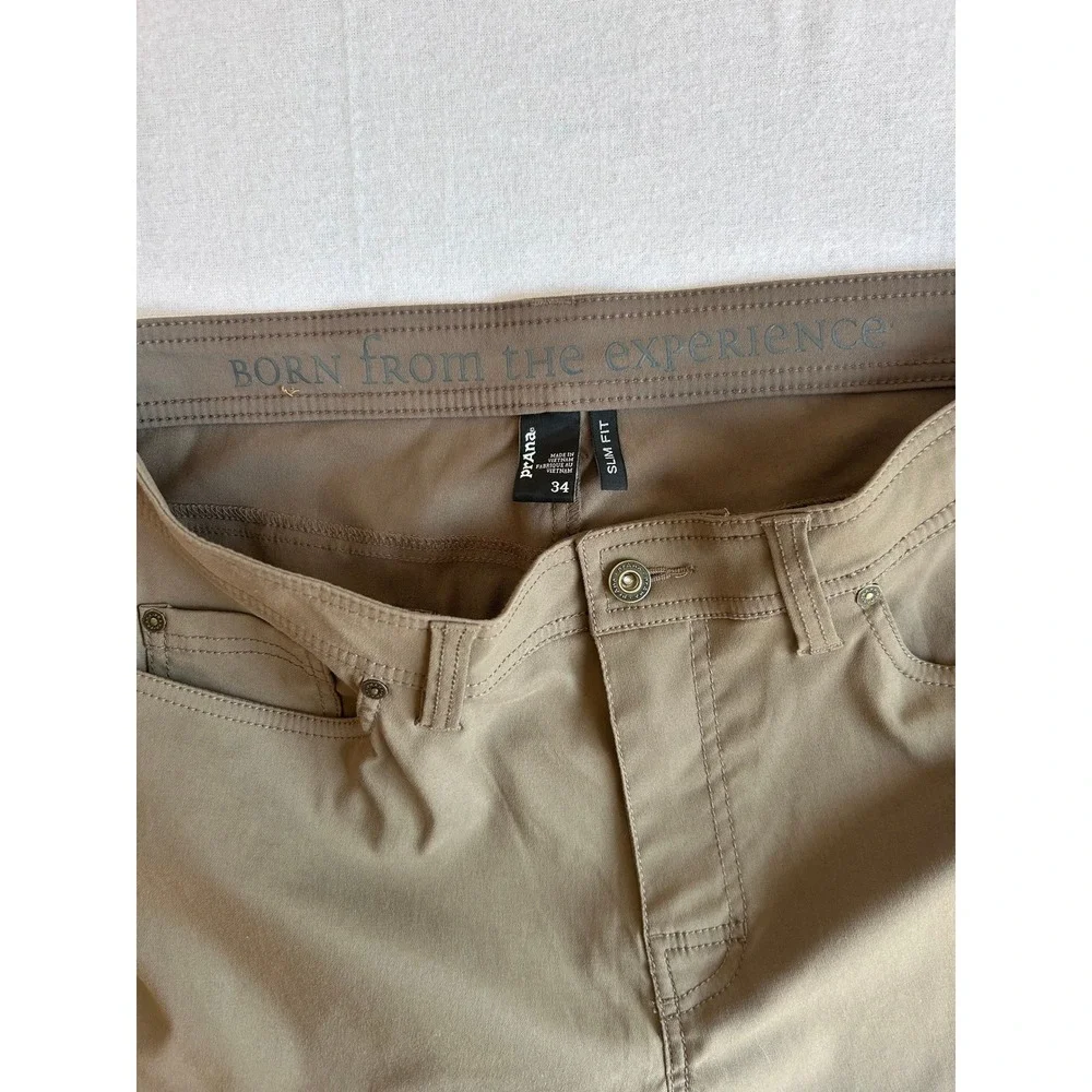 Prana Brion Hiking Outdoor Utility Pants in Brown SZ 34 - Picture 5 of 10